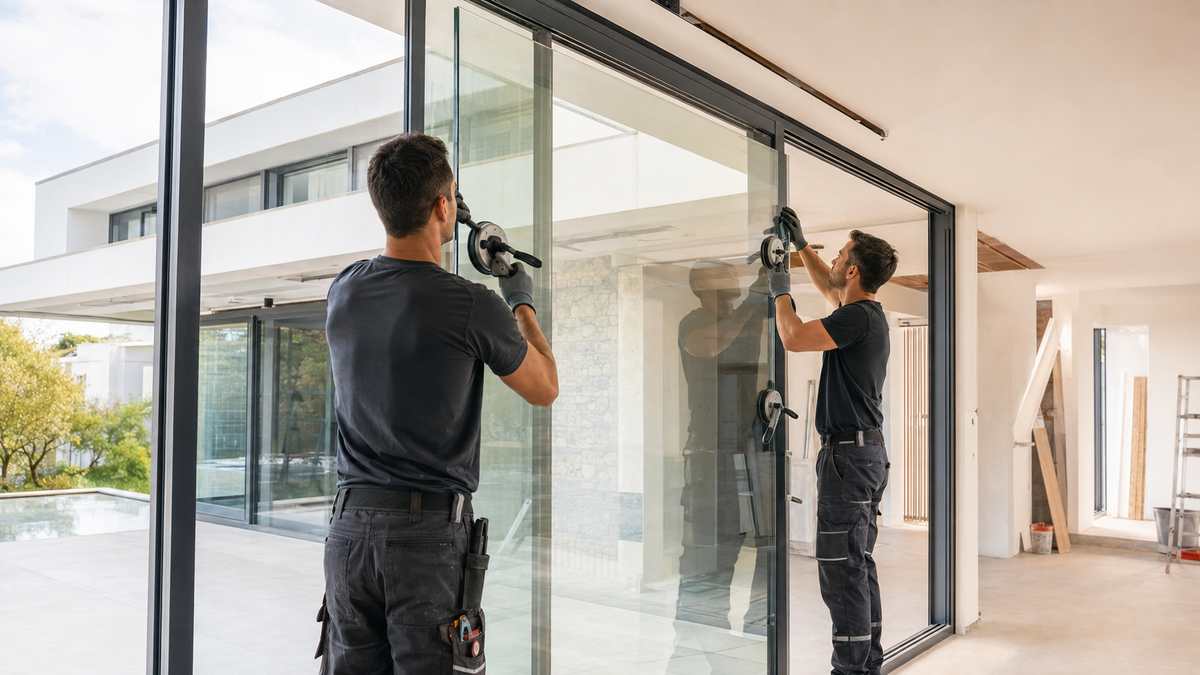 Modern glass and aluminium commercial building