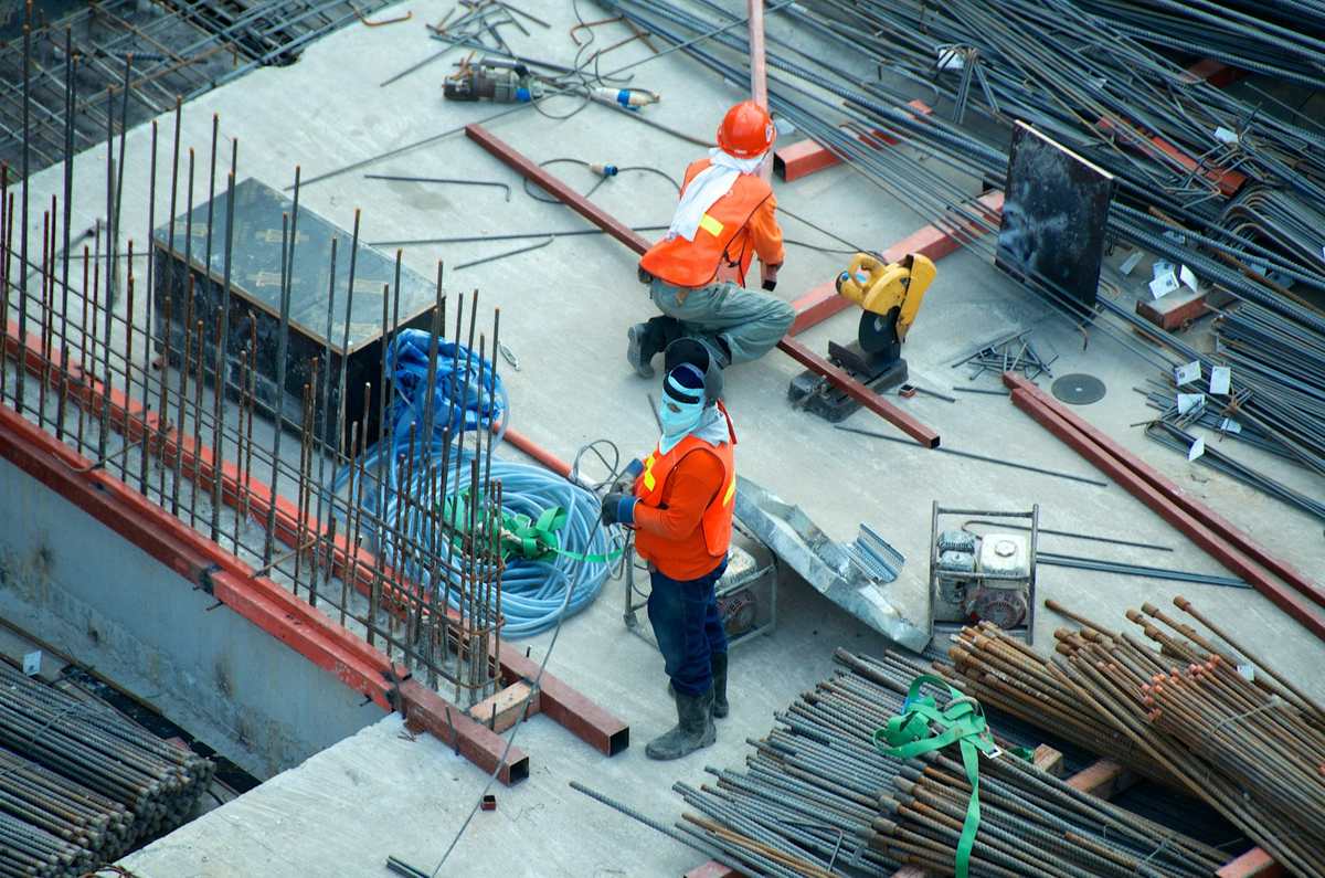 Active civil construction site